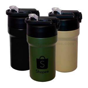 Custom Silicone Sleeve Mug Custom Insulated Tumbler 500ml