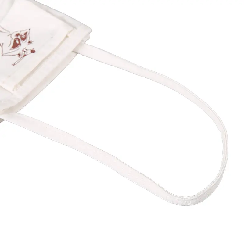 Custom Canvas Cup Sleeve Branded coffee cup sleeve with shoulder strap, close-up of fabric handle