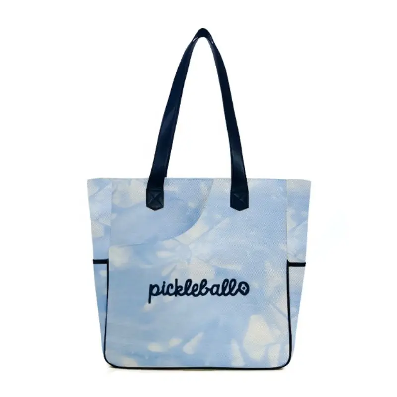 Custom Pickle Ball Bag Custom printed canvas tote bag with logo, front view