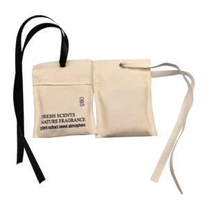 Scented sachet bags in cotton material with hanging straps