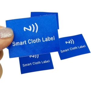 blue smart cloth rfid labels for apparel inventory tracking