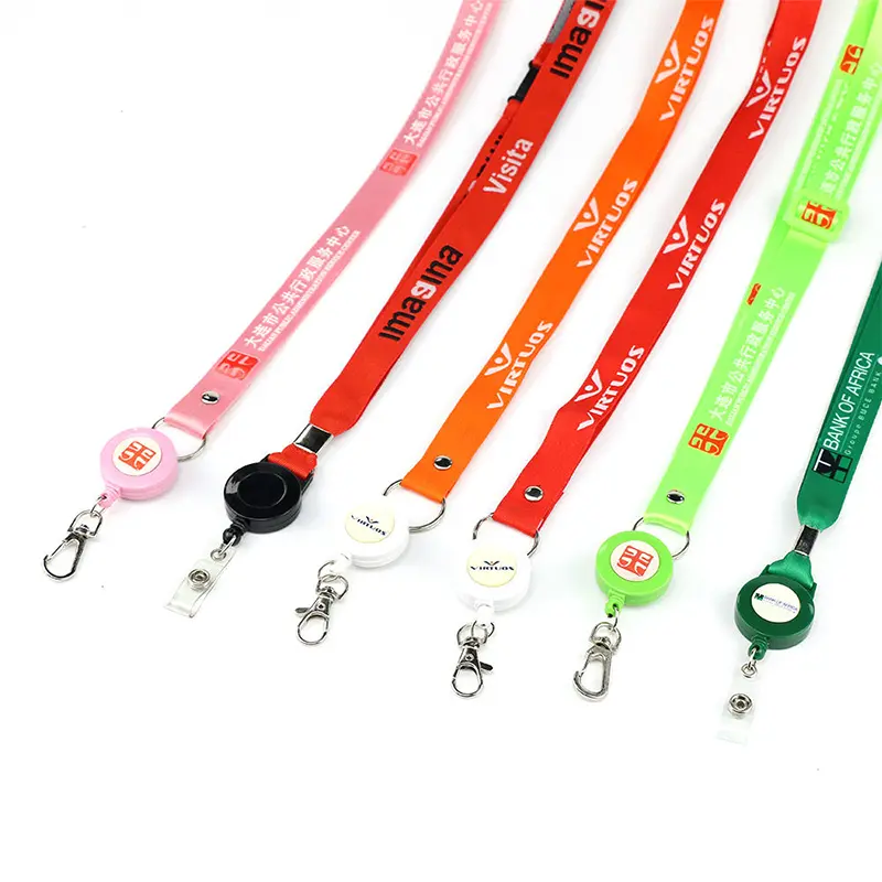 Custom Retractable Lanyard Custom retractable lanyards Malaysia with logo and swivel hook