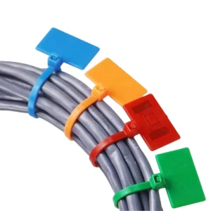 coloured plastic cable tie security seals for bundling wires