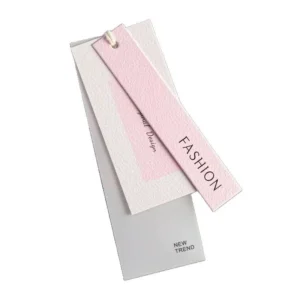 minimalist fashion clothing hang tag with soft color design retail label tag
