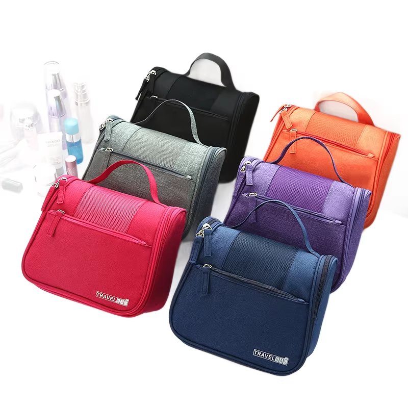 Hanging Travel Toiletry Bag Large Capacity Cosmetic Organizer hanging toiletry bag with multiple compartments and hook for organizing travel essentials