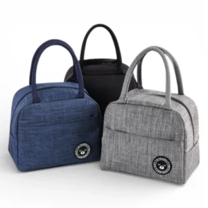 insulated lunch bags set in multiple colors for food and meal storage