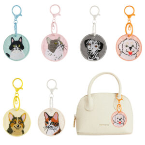 custom embroidered keychain with logo suitable for corporate branding and promotional use