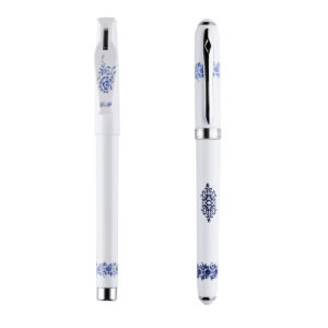 custom porcelain design pen with logo suitable for corporate branding and promotional use