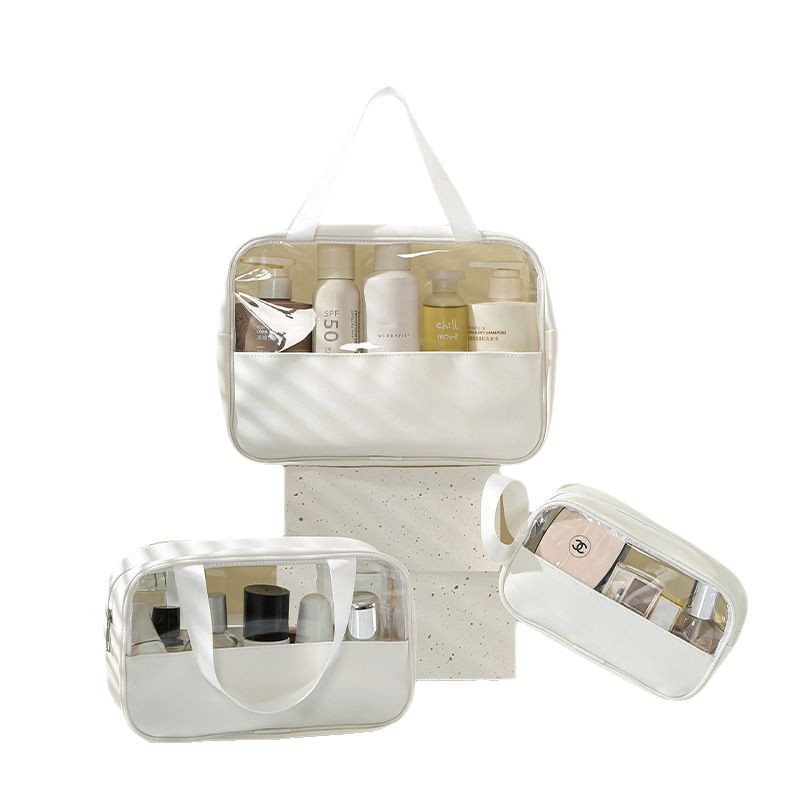 PVC Transparent Cosmetic Bag custom toiletry bag with logo suitable for corporate branding and promotional use