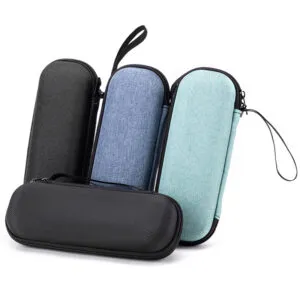 hard shell zipper pencil case with compact design for storing stationery and tools