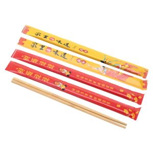 individually wrapped chopsticks for takeaway meals and food service use