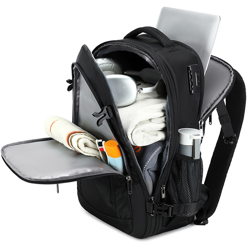 17-Inch Waterproof Travel Laptop Backpack anti theft laptop backpack with sleek design for work travel and daily use
