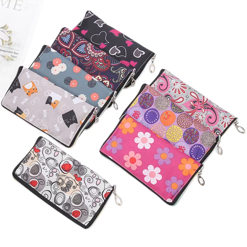 Polyester Foldable Shopping Bag portable foldable shopping pouch with assorted designs for reusable carrying