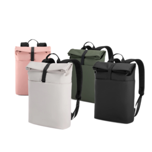 roll top backpack with minimalist design for daily commuting and travel use