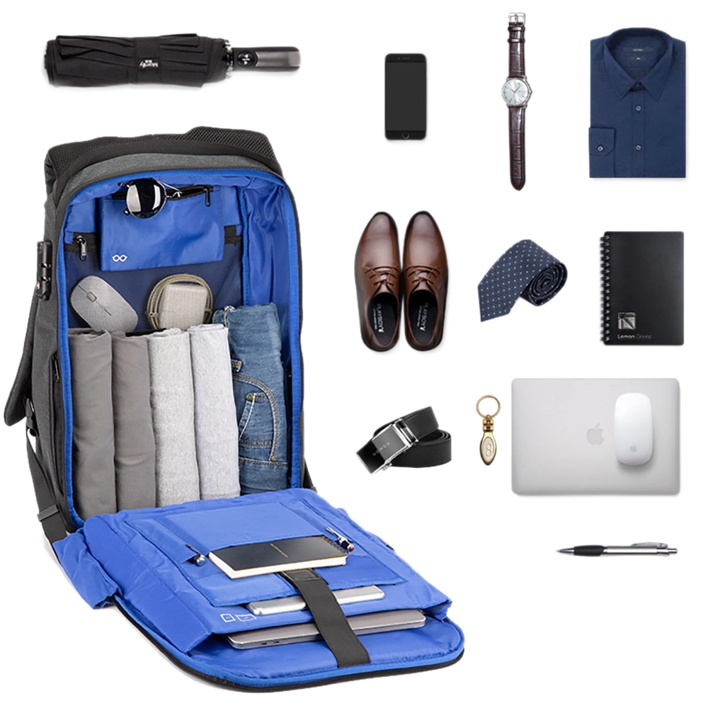 Anti-Theft Custom Business Laptop Backpack smart organizer laptop backpack with multiple compartments for gadgets and travel essentials