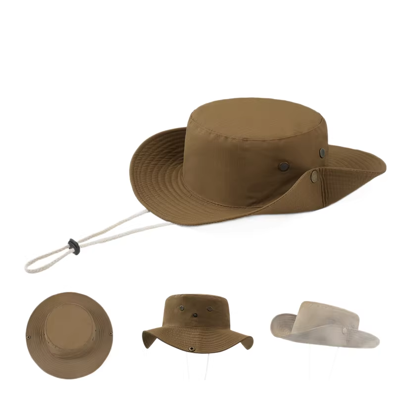 unisex outdoor fishing hat with wide brim for sun protection and comfort
