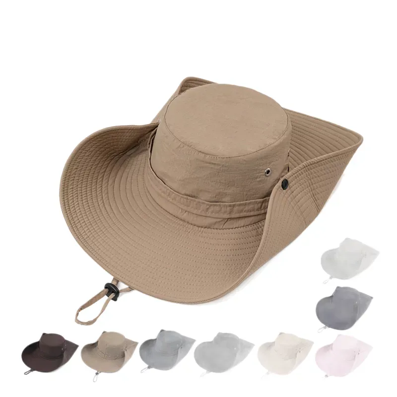 Wide Brim Outdoor Sun Hat unisex sun protection hat with wide brim for outdoor activities and travel