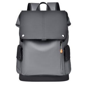 urban casual backpack with flap closure and side pockets for everyday carry