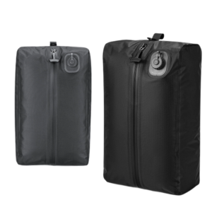 vacuum compression storage bag for saving space when packing clothes and travel items