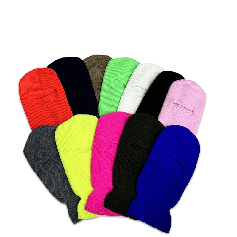 knitted balaclava face mask with full head coverage for cold weather protection