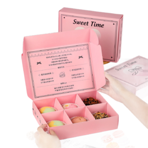 bakery gift box with logo suitable for cake sweets and premium packaging