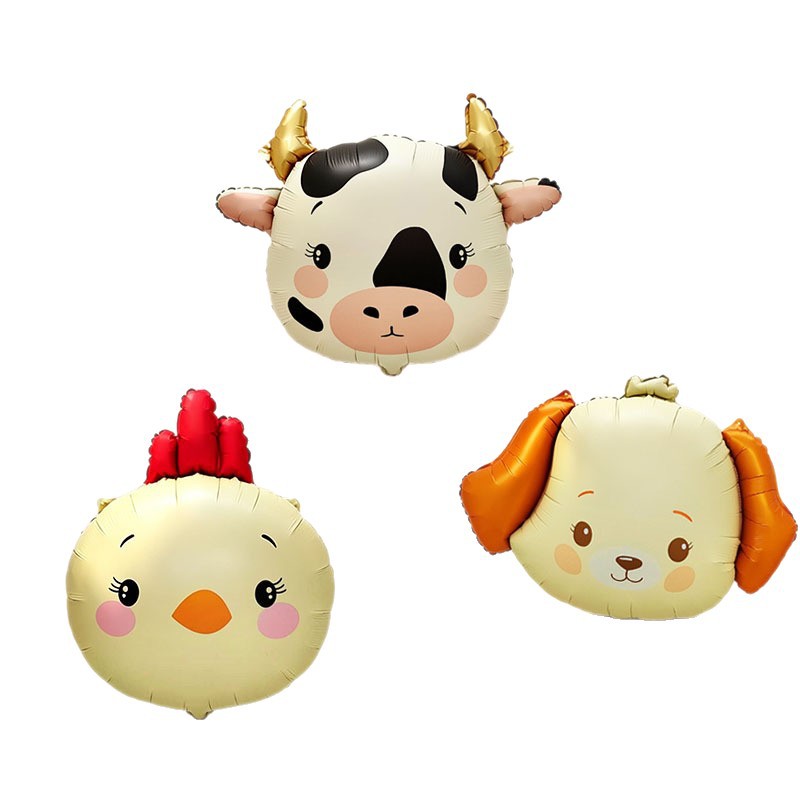 Birthday Party Balloons cartoon animal foil balloon for birthday parties and kids event decorations