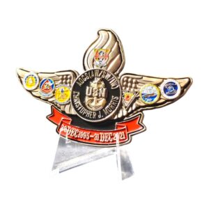 custom challenge coin with embossed logo for commemorative events and achievements