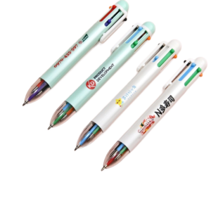 custom logo multi ink pen suitable for corporate branding and giveaways