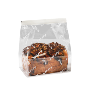 custom printed bakery zip bag suitable for branding and food packaging