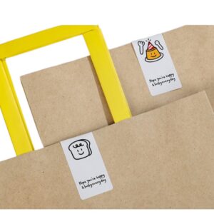custom sticker label roll with printed design for packaging and branding use