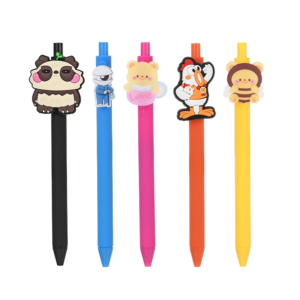 novelty character ballpoint pen with colorful design for fun writing and marketing use