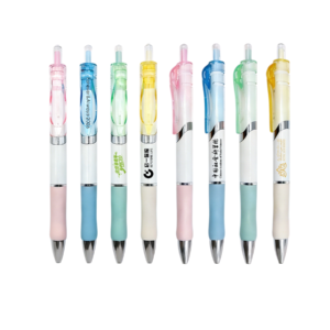 pastel multicolor ballpoint pen set with soft color design for office and school use