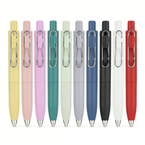 pastel promotional pen set with soft color design for office and marketing use