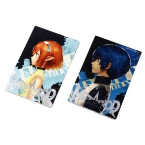 Lenticular 3D fridge magnet featuring anime artwork with flip effect