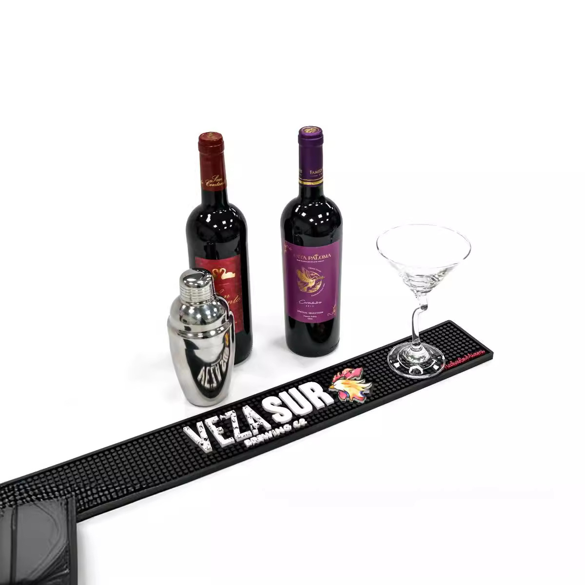 PVC Bar Mat with Logo Custom beer bar mat used for serving drinks and protecting countertops