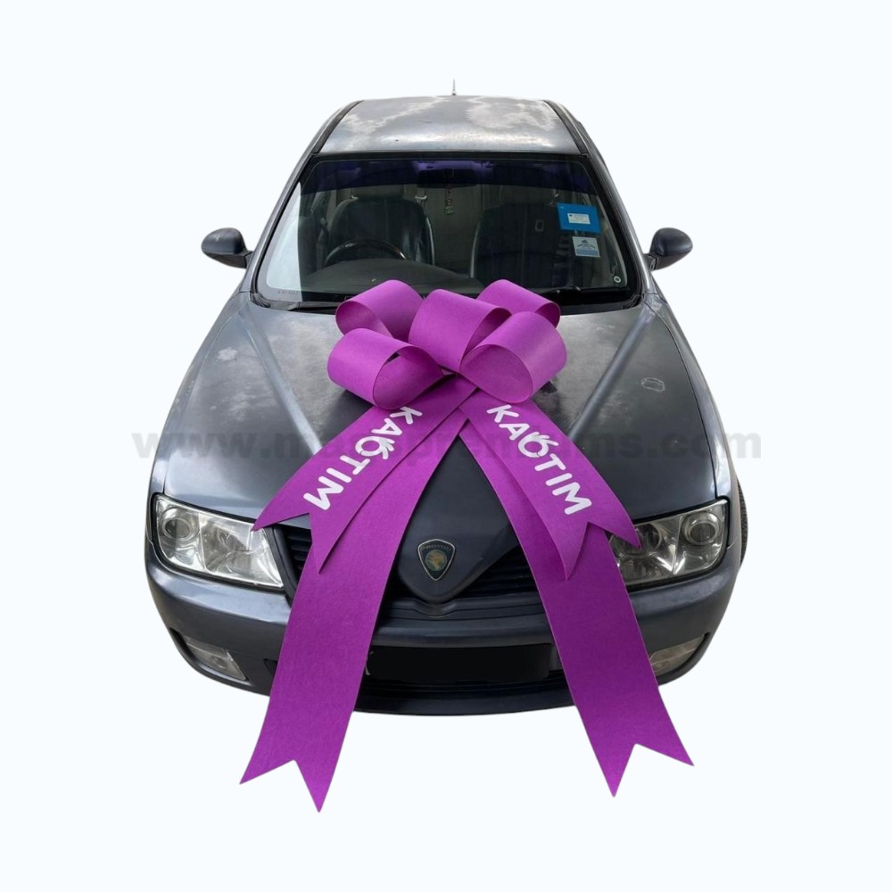 New Car Ribbon giant decorative car bow ribbon for vehicle handover ceremonies and special occasions.