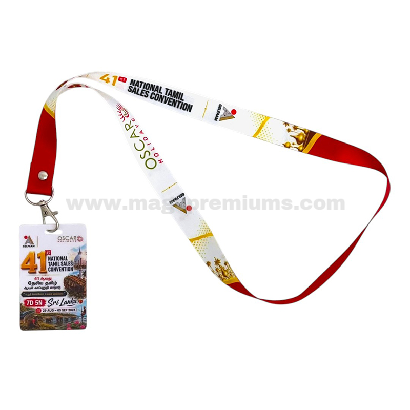PVC Card Printing / ID Card Printing Personalised event lanyard with printed name badge for seminars, conventions and corporate events.