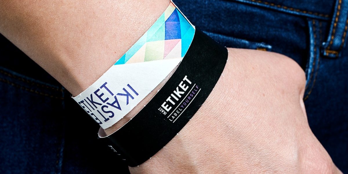custom paper wristband